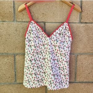 Calvin Klein Floral Night Cami Camisole Pajama PJ Shirt Size Small Spring Summer